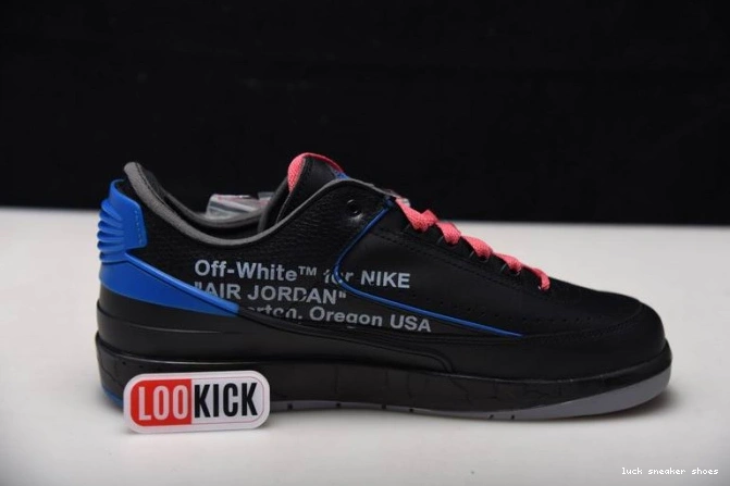Reps LUCY 2 Low Retro Jordan Off-White Black Blue SP DJ4375-004 0805